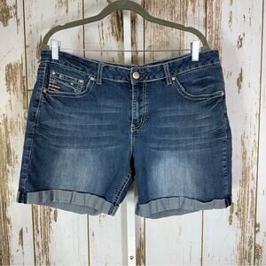 Love Indigo, Dark Blue Jean Shorts. Size 14. In excellent condition!